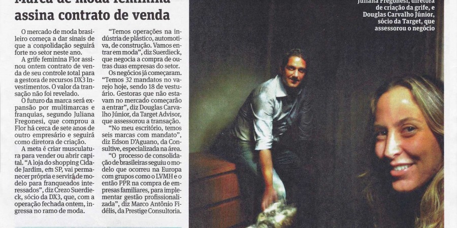 Folha de São Paulo: Marca de Moda Feminina Assina Contrato de Venda